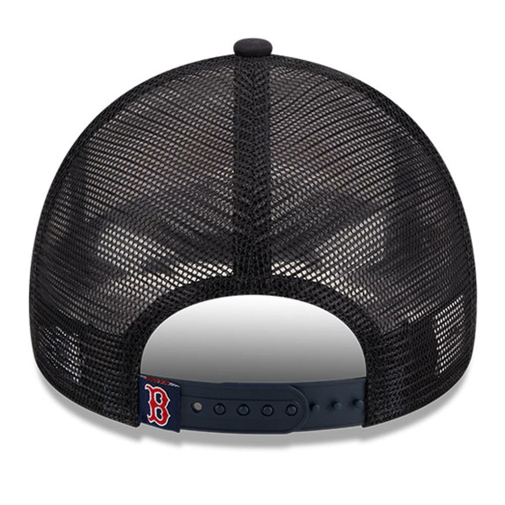 Boston Red Sox New Era Stacked A-Frame Trucker 9FORTY Adjustable Hat - MLB Hats