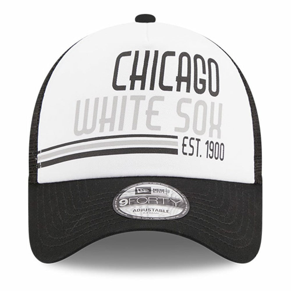 Chicago White Sox New Era Stacked A-Frame Trucker 9FORTY Adjustable Hat - MLB Hats