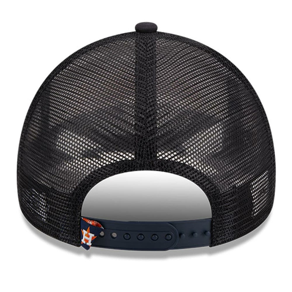 Houston Astros New Era Stacked A-Frame Trucker 9FORTY Adjustable Hat - MLB Hats