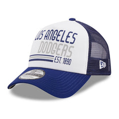 Los Angeles Dodgers New Era Stacked A-Frame Trucker 9FORTY Adjustable Hat - MLB Hats