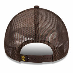 San Diego Padres New Era Stacked A-Frame Trucker 9FORTY Adjustable Hat - MLB Hats