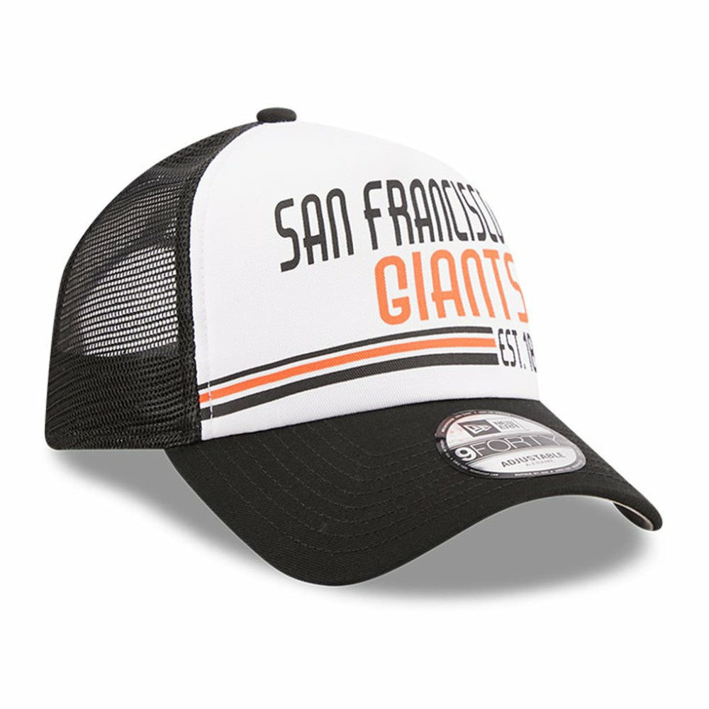 San Francisco Giants New Era Stacked A-Frame Trucker 9FORTY Adjustable Hat - MLB Hats