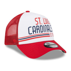 St. Louis Cardinals New Era Stacked A-Frame Trucker 9FORTY Adjustable Hat - MLB Hats