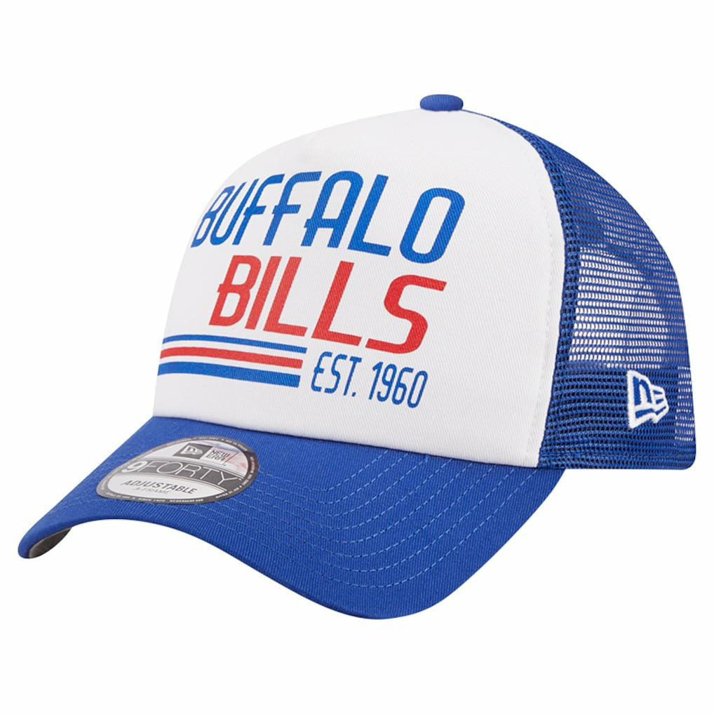 Buffalo Bills Stacked A-Frame Trucker 9FORTY Adjustable Hat | NFL On sale