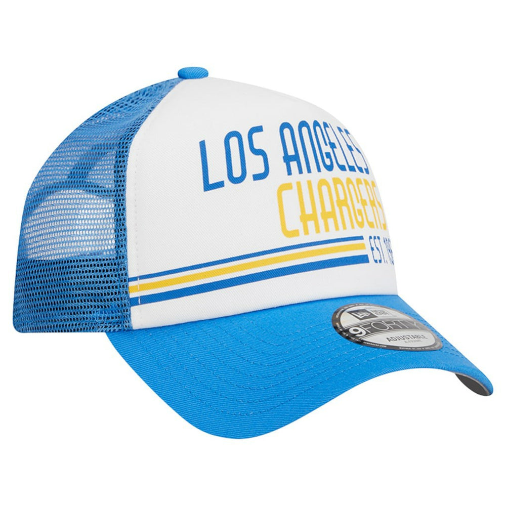 Los Angeles Chargers Stacked A-Frame Trucker 9FORTY Adjustable Hat | NFL New