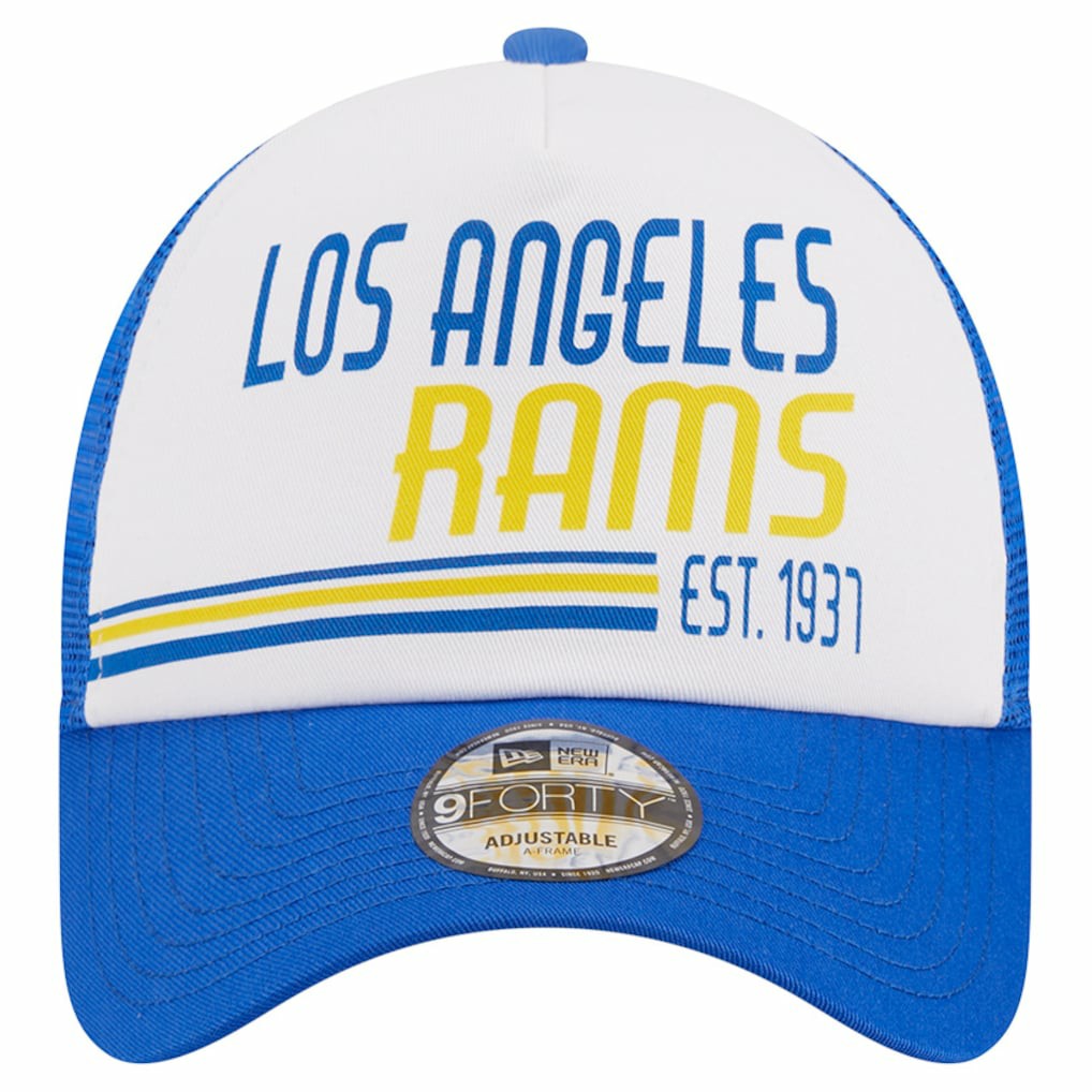 Los Angeles Rams Stacked A-Frame Trucker 9FORTY Adjustable Hat | NFL US
