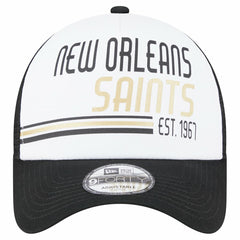 New Orleans Saints Stacked A-Frame Trucker 9FORTY Adjustable Hat | NFL Online
