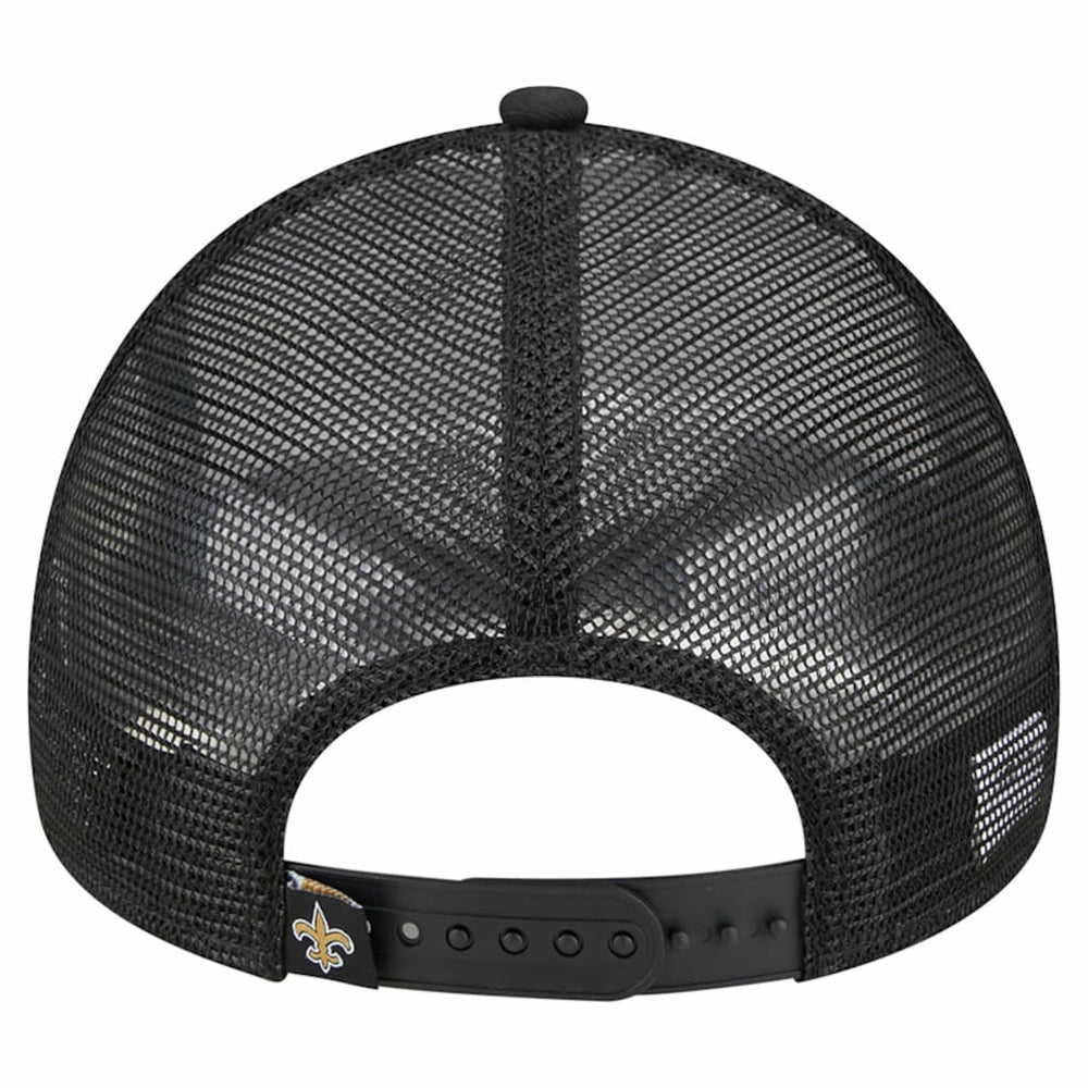 New Orleans Saints Stacked A-Frame Trucker 9FORTY Adjustable Hat | NFL Online