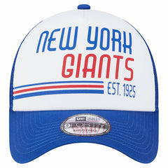 New York Giants Stacked A-Frame Trucker 9FORTY Adjustable Hat | NFL Discount