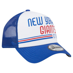 New York Giants Stacked A-Frame Trucker 9FORTY Adjustable Hat | NFL Discount