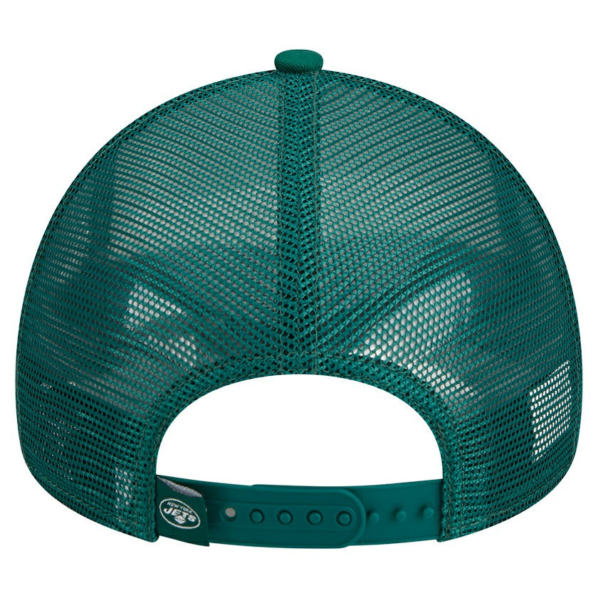 New York Jets Stacked A-Frame Trucker 9FORTY Adjustable Hat | NFL Sale