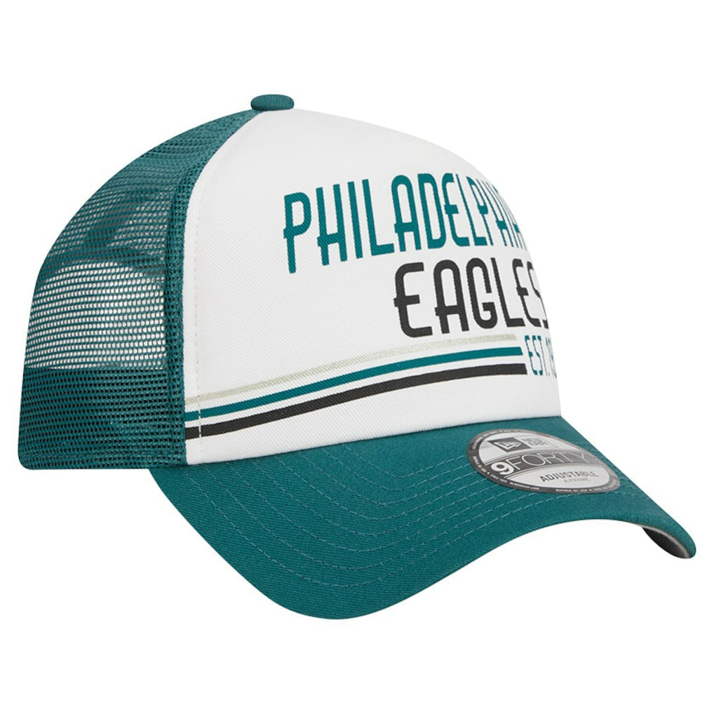 Philadelphia Eagles Stacked A-Frame Trucker 9FORTY Adjustable Hat | NFL New