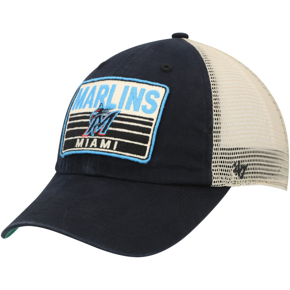 Miami Marlins '47 Four Stroke Clean Up Trucker Snapback Hat - MLB Hats