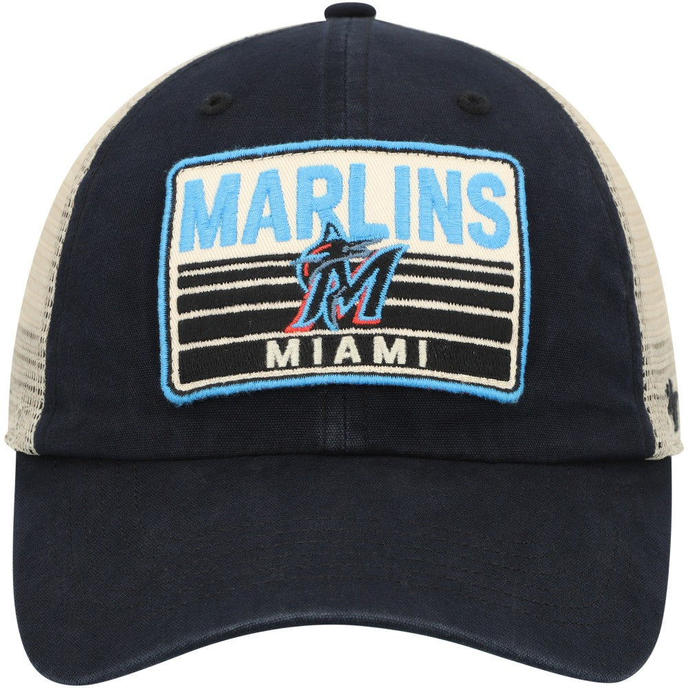 Miami Marlins '47 Four Stroke Clean Up Trucker Snapback Hat - MLB Hats