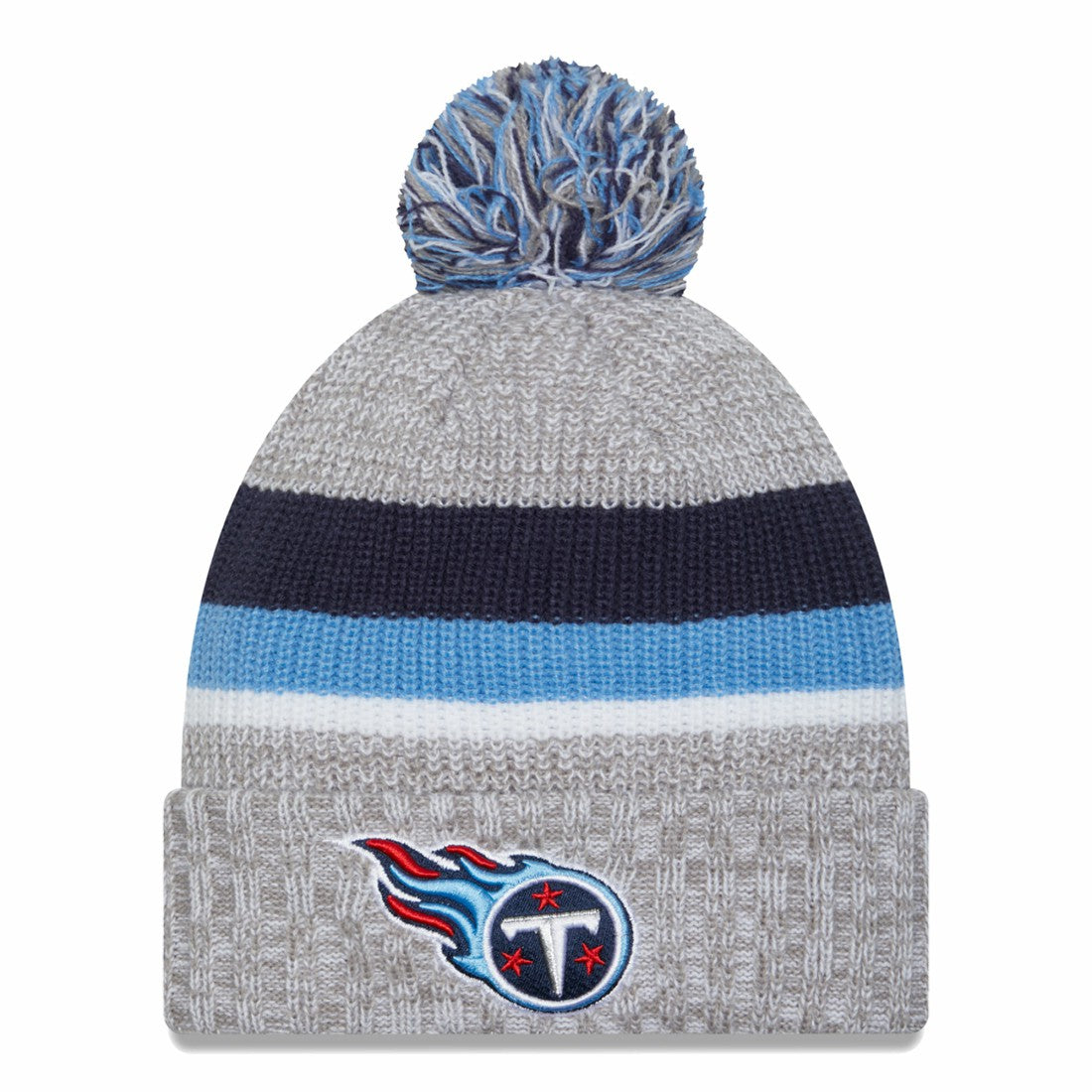 Tennessee Titans Cuffed Knit Hat with Pom | NFL Near me