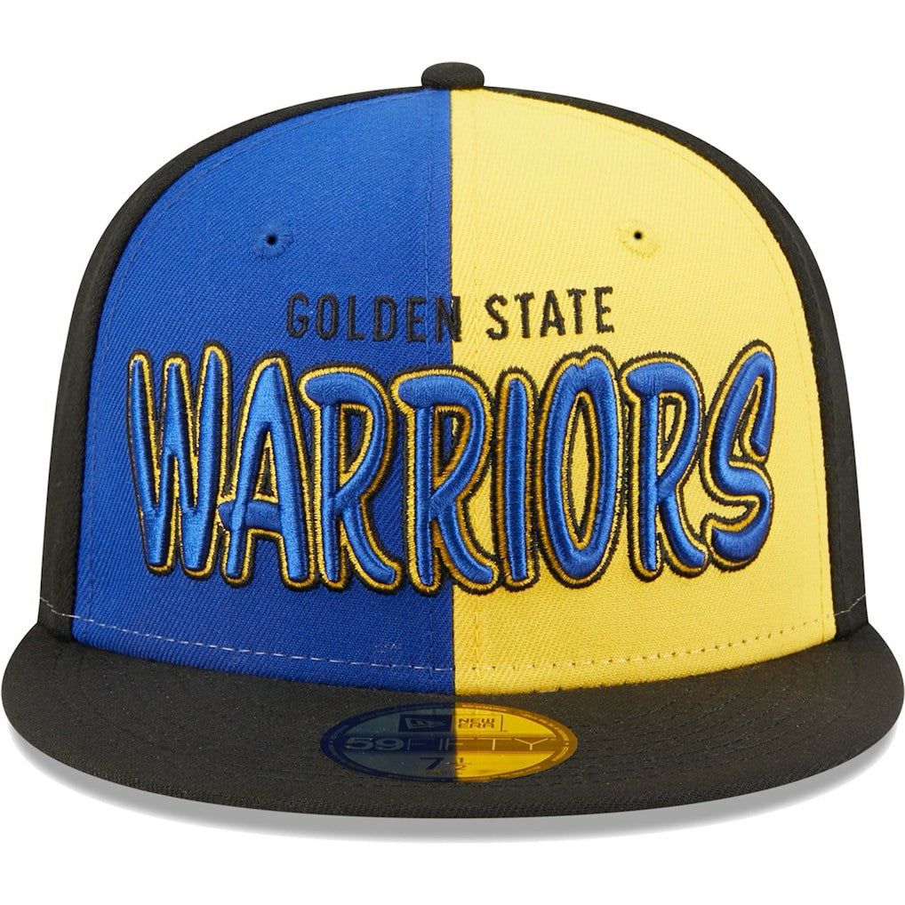 Black/Royal Golden State Warriors Pop Front 59FIFTY Fitted Hat sale | NBA