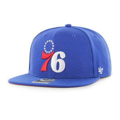Royal Philadelphia 76ers '47 Sure Shot Captain Snapback Hat | NBA