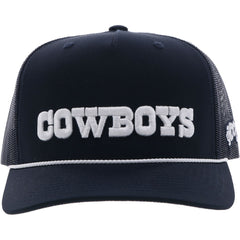 Dallas Cowboys HOOey Wordmark Rope Trucker Adjustable Hat | NFL New