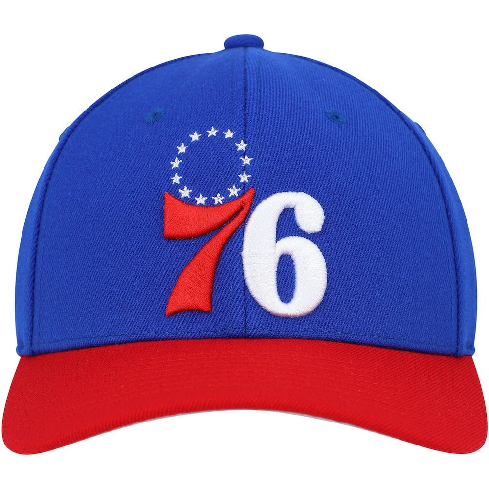 Royal/Red Philadelphia 76ers MVP Team Two-Tone 2.0 Stretch-Snapback Hat | NBA