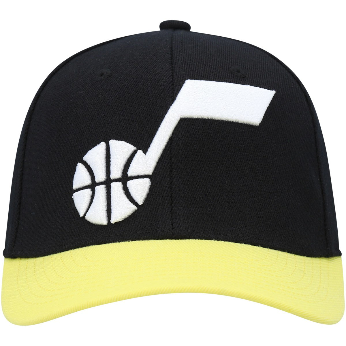Black/Gold Utah Jazz MVP Team Two-Tone 2.0 Stretch-Snapback Hat | NBA