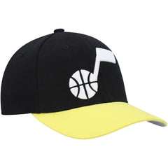 Black/Gold Utah Jazz MVP Team Two-Tone 2.0 Stretch-Snapback Hat | NBA