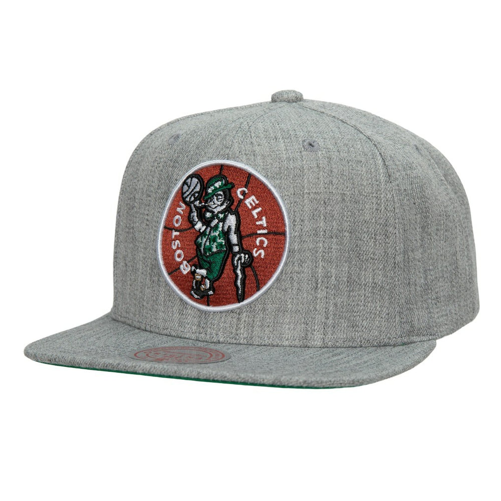 Heather Gray Boston Celtics Hardwood Classics 2.0 Snapback Hat | NBA