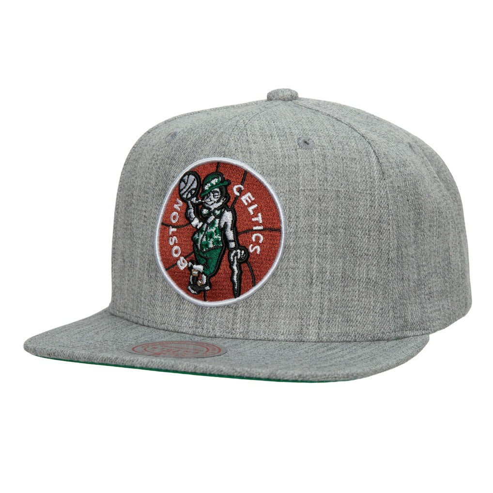 Heather Gray Boston Celtics Hardwood Classics 2.0 Snapback Hat | NBA