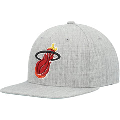 Heather Gray Miami Heat Hardwood Classics 2.0 Snapback Hat | NBA