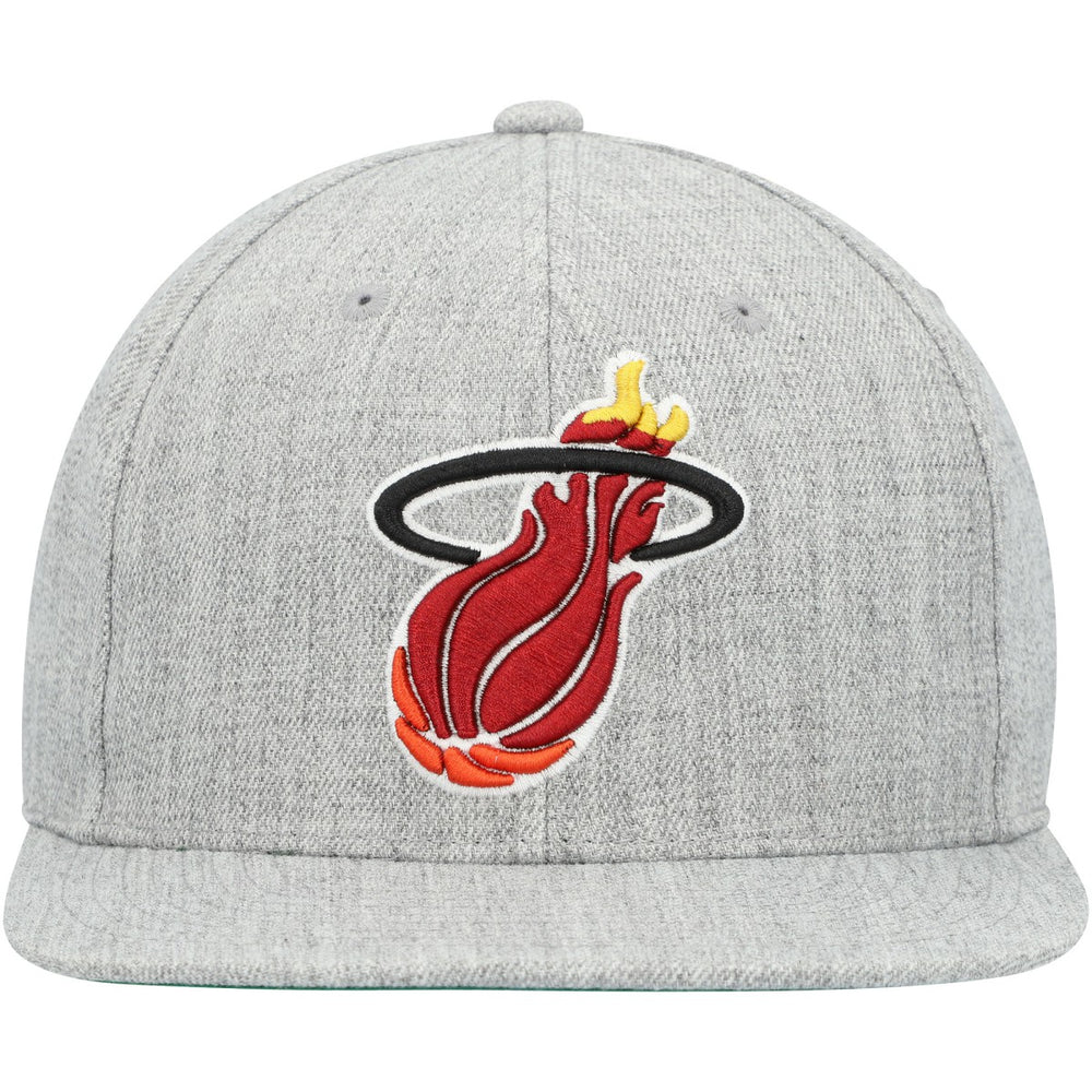 Heather Gray Miami Heat Hardwood Classics 2.0 Snapback Hat | NBA