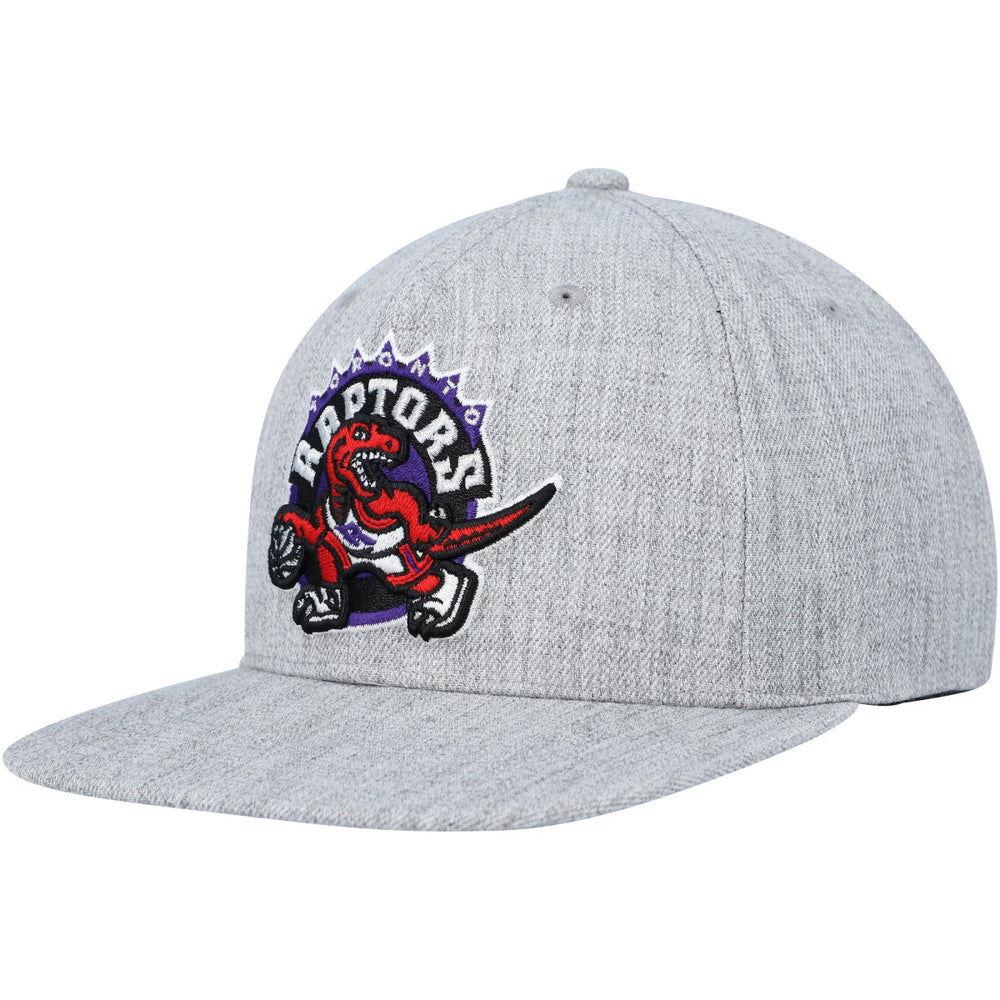 Heather Gray Toronto Raptors Hardwood Classics 2.0 Snapback Hat | NBA