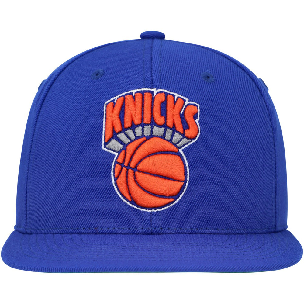 Blue New York Knicks Hardwood Classics MVP Team Ground 2.0 Fitted Hat | NBA