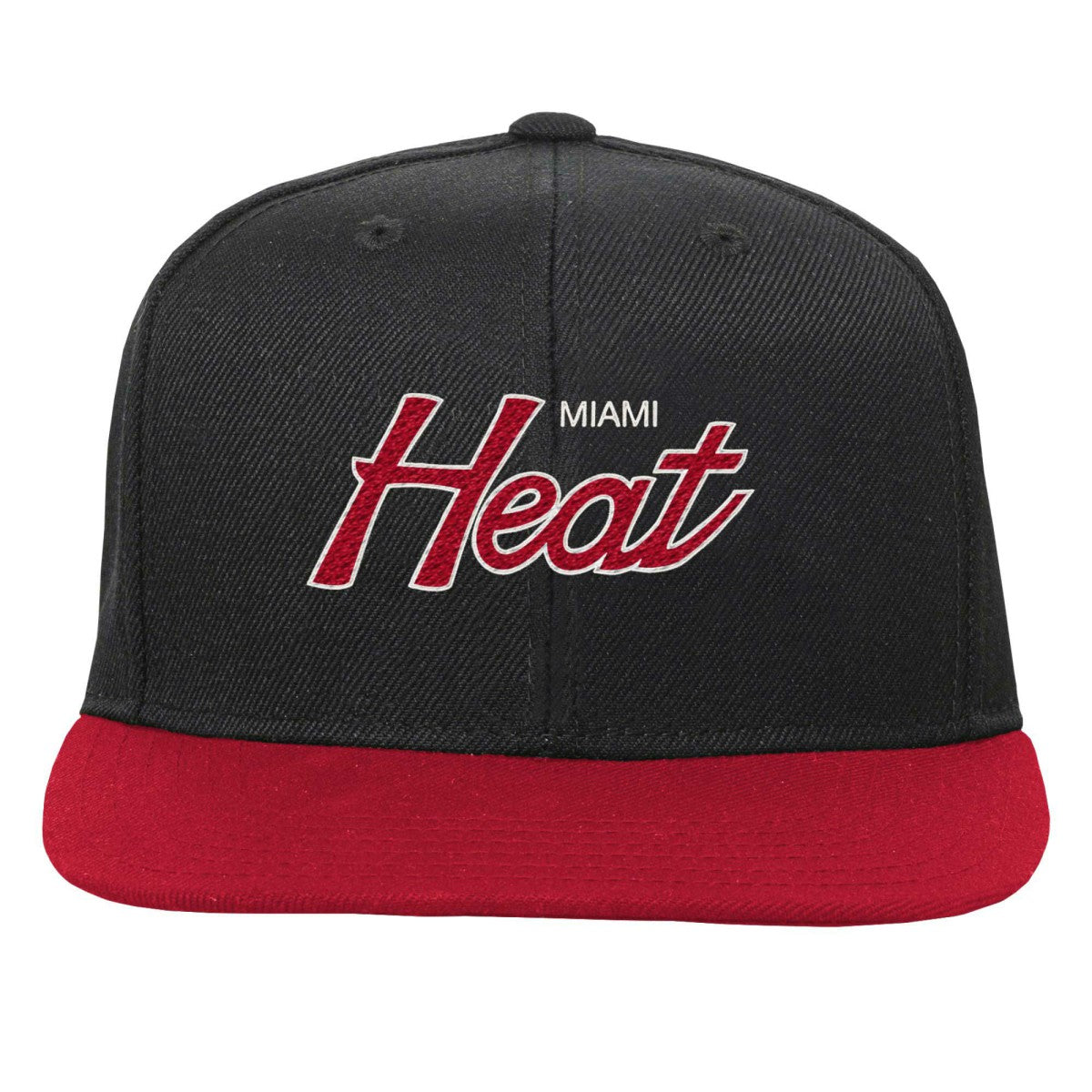 Black Miami Heat Youth Team Script Snapback Hat | NBA