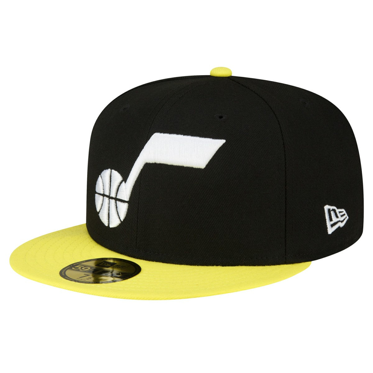 Black/Yellow Utah Jazz 2-Tone 59FIFTY Fitted Hat | NBA