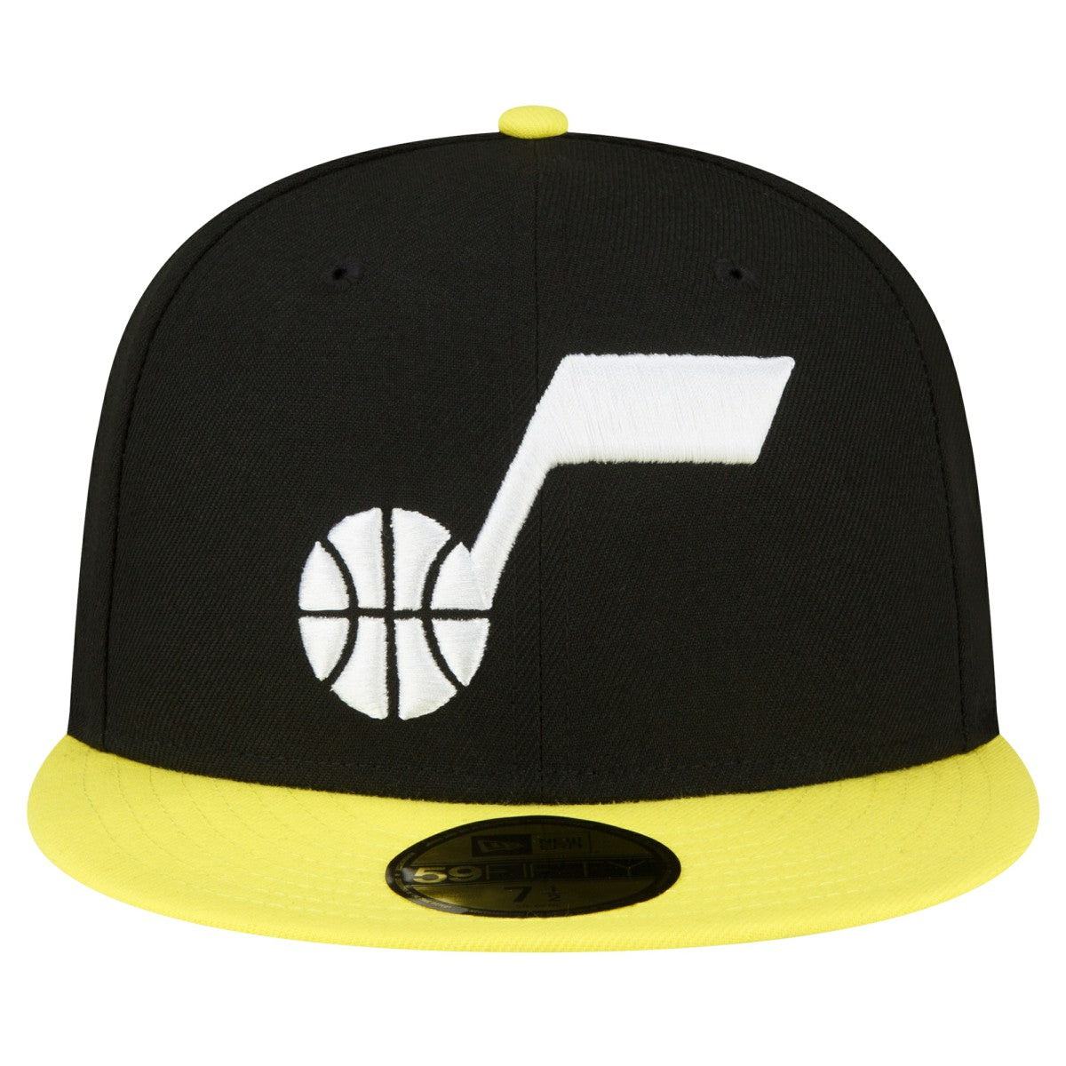 Black/Yellow Utah Jazz 2-Tone 59FIFTY Fitted Hat | NBA
