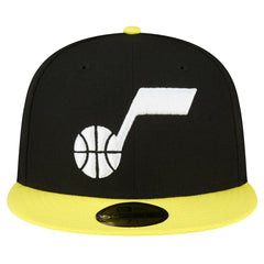 Black/Yellow Utah Jazz 2-Tone 59FIFTY Fitted Hat | NBA