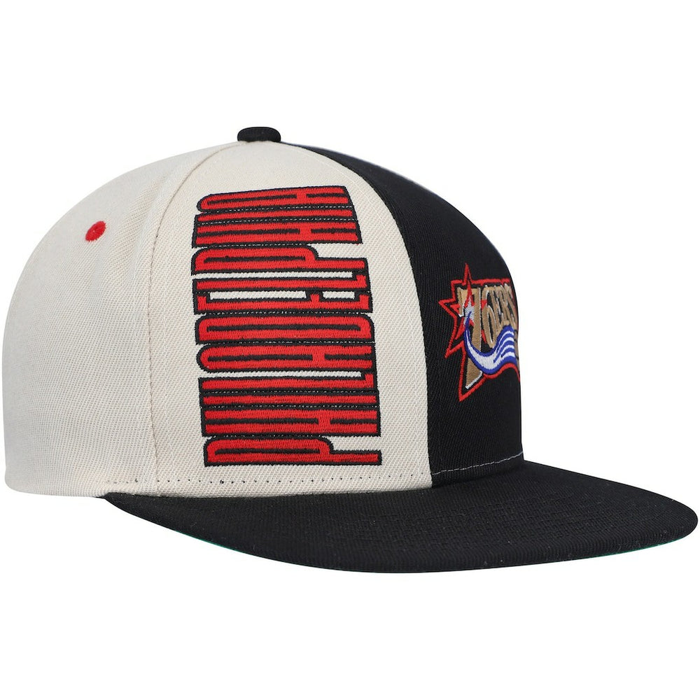 Cream Philadelphia 76ers Hardwood Classics Pop Snapback Hat | NBA