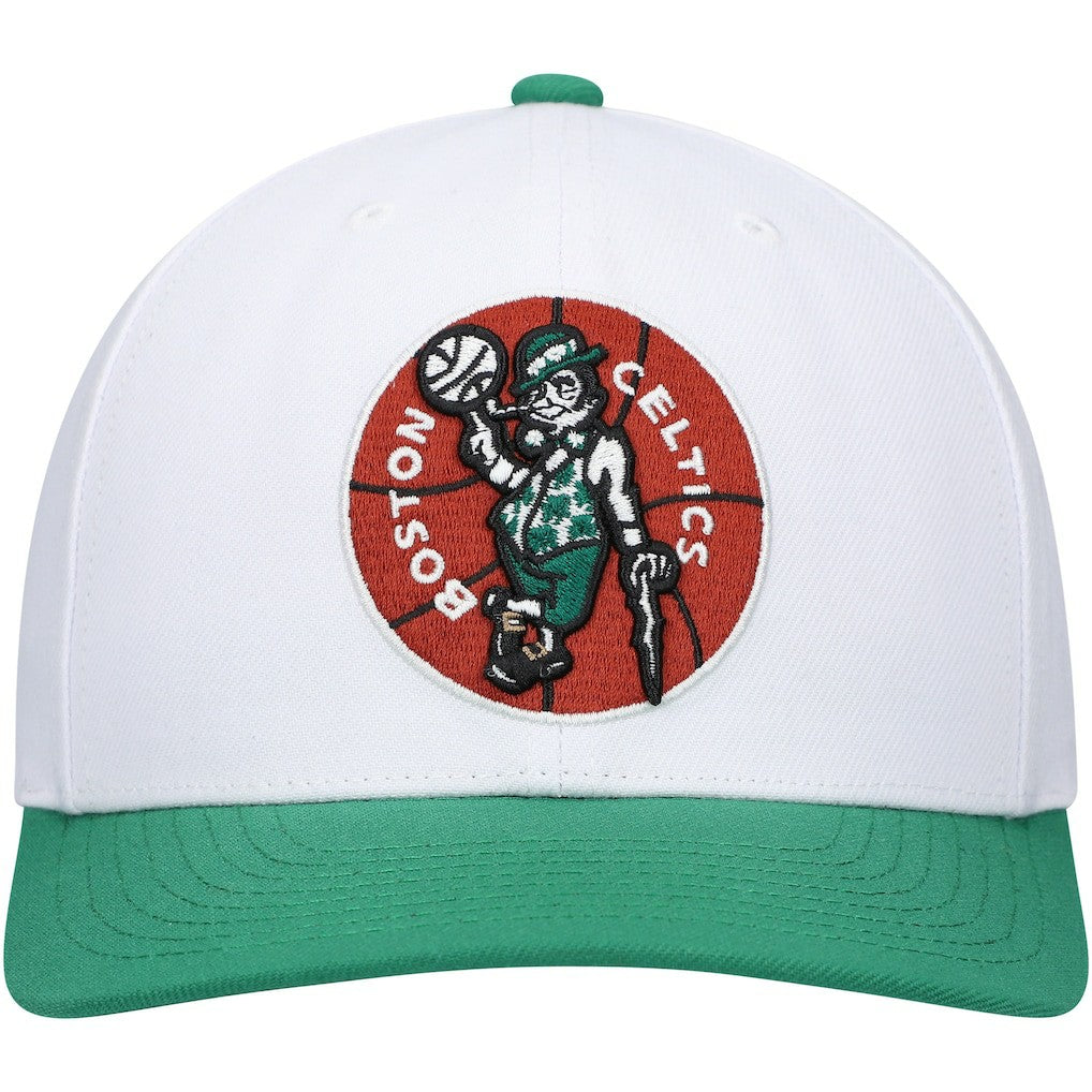 White/Green Boston Celtics Hardwood Classics Core 2-Tone 2.0 Pro Snapback Hat | NBA
