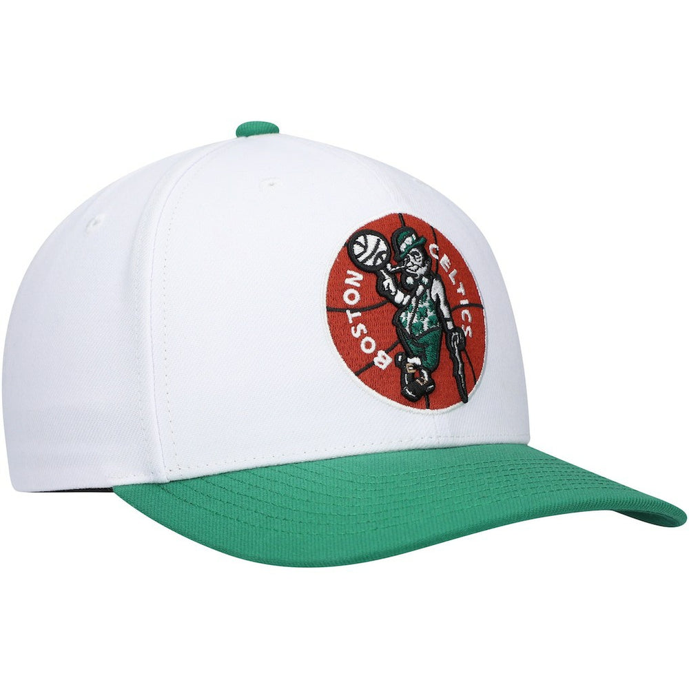 White/Green Boston Celtics Hardwood Classics Core 2-Tone 2.0 Pro Snapback Hat | NBA