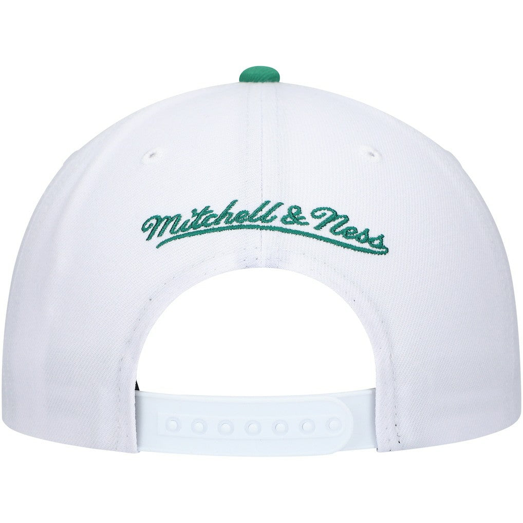 White/Green Boston Celtics Hardwood Classics Core 2-Tone 2.0 Pro Snapback Hat | NBA