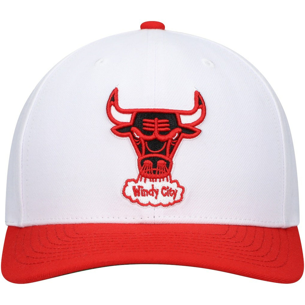 White/Red Chicago Bulls Hardwood Classics Core 2-Tone 2.0 Pro Snapback Hat | NBA