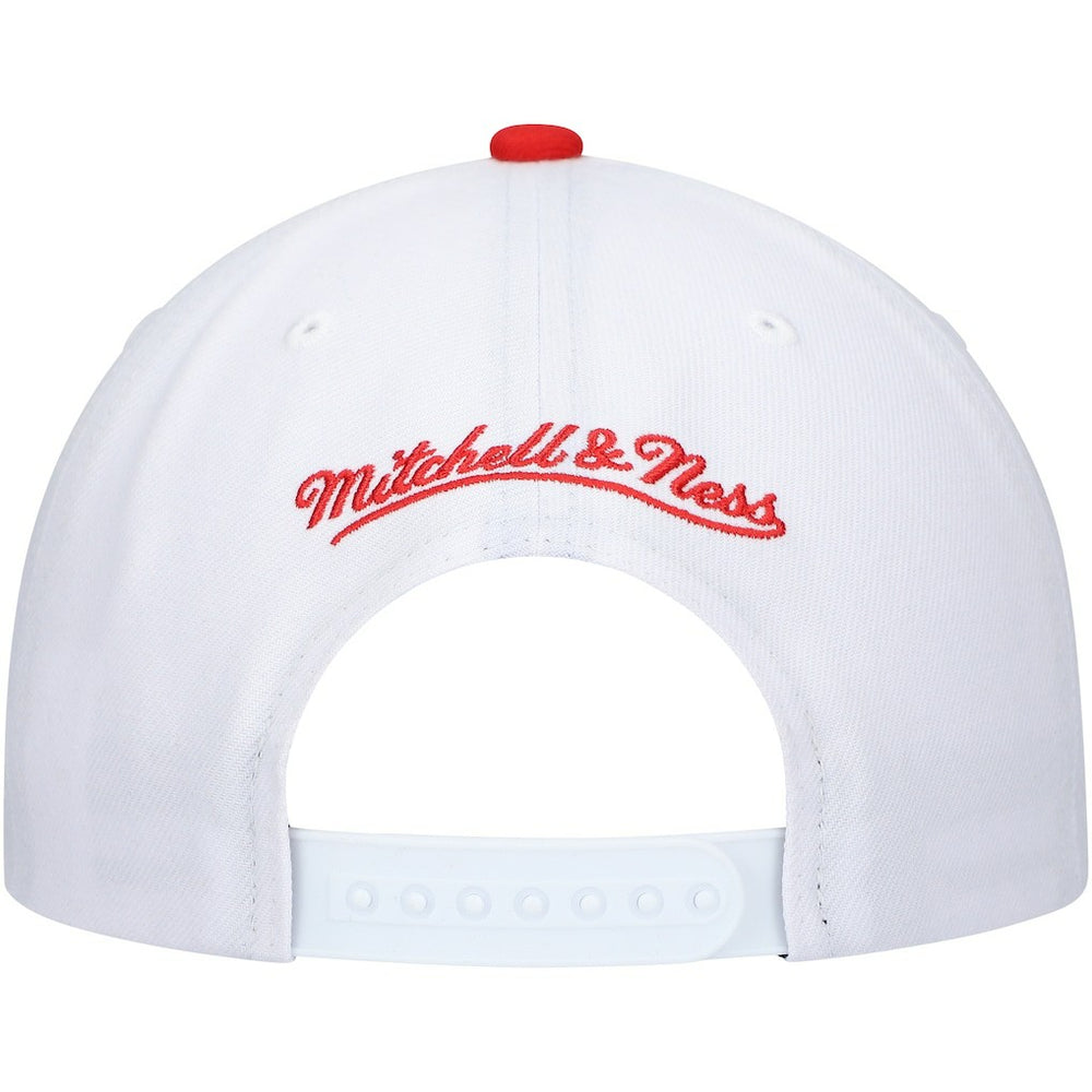 White/Red Chicago Bulls Hardwood Classics Core 2-Tone 2.0 Pro Snapback Hat | NBA