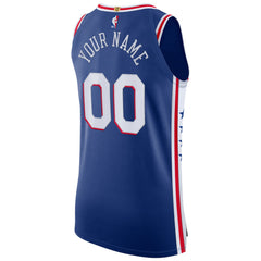 Royal Philadelphia 76ers Custom Authentic Jersey | NBA