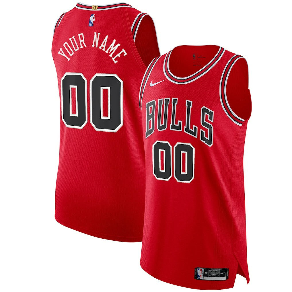 Icon Edition Chicago Bulls Authentic Custom Jersey Red sale | NBA