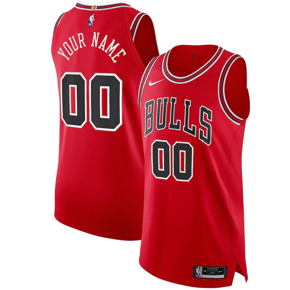 Icon Edition Chicago Bulls Authentic Custom Jersey Red sale | NBA