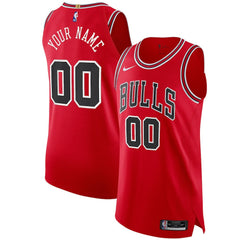 Icon Edition Chicago Bulls Authentic Custom Jersey Red sale | NBA
