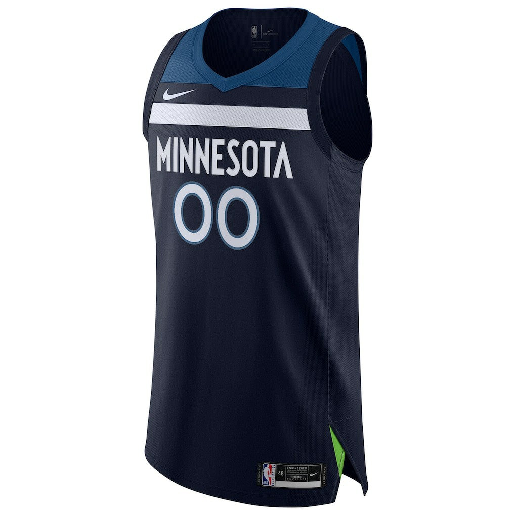 Icon Edition Minnesota Timberwolves Authentic Custom Jersey Navy | NBA