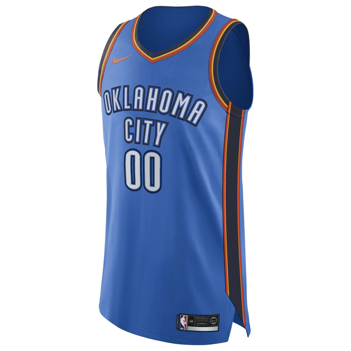 Icon Edition Oklahoma City Thunder Authentic Custom Jersey Blue | NBA