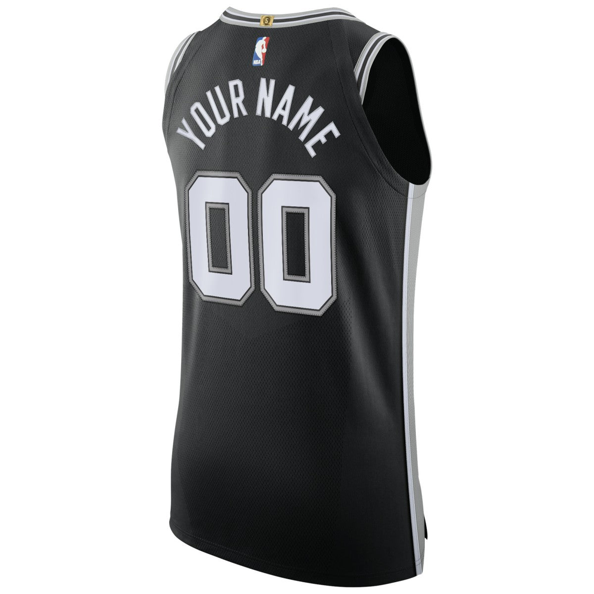 Icon Edition San Antonio Spurs Authentic Custom Jersey Black | NBA