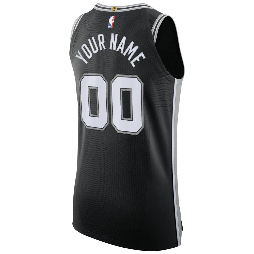 Icon Edition San Antonio Spurs Authentic Custom Jersey Black | NBA