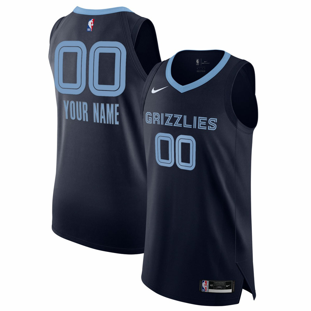 Icon Edition Memphis Grizzlies 2020/21 Authentic Custom Jersey Navy | NBA